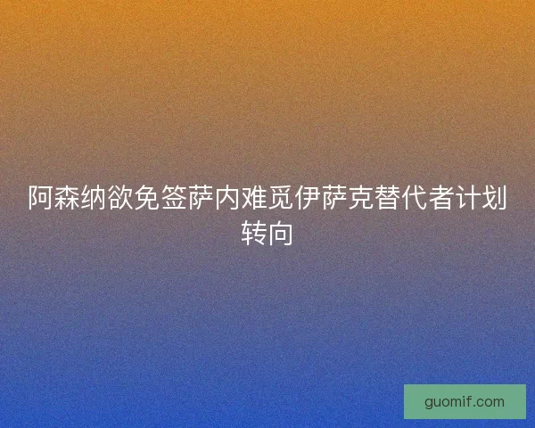 阿森纳欲免签萨内难觅伊萨克替代者计划转向